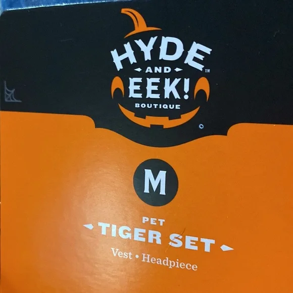 NEW Hyde and Eek tiger set dog or cat Halloween costume size M - Picture 5 of 9